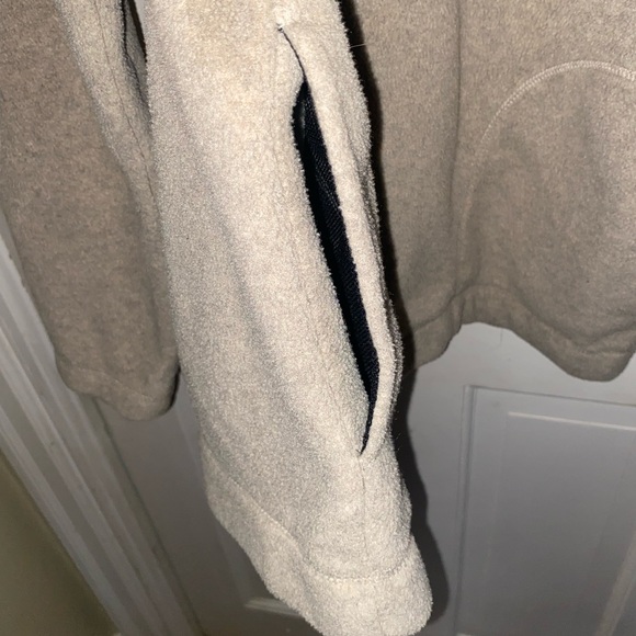 ST JOHNS BAY QUARTER ZIP PULLOVER SWEATER SIZE L KHAKI TAN - Picture 3 of 5